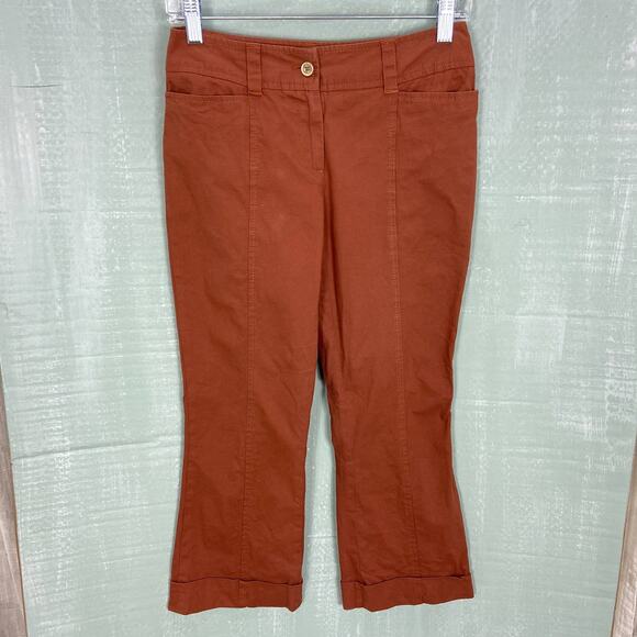 Dolce & Gabbana Casual Pants Size 26 US 40 IT Rust Orange Cropped Straight - Picture 12 of 12